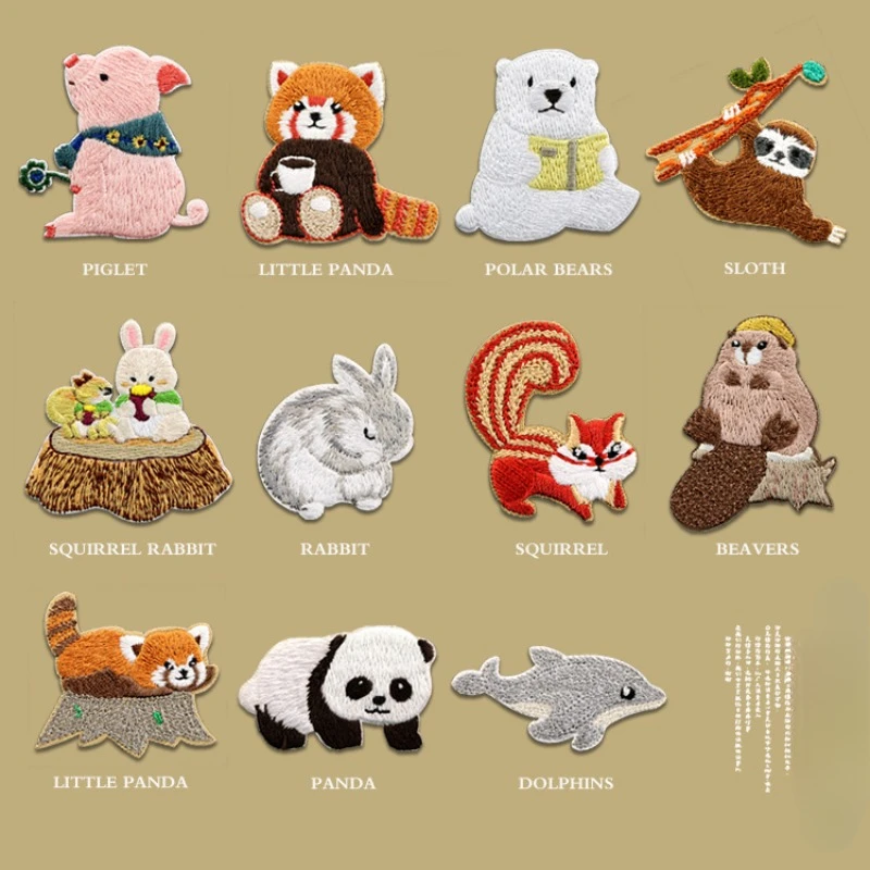 Phone Cases Eco Friendly - Nuevo parche bordado de animales bonitos,