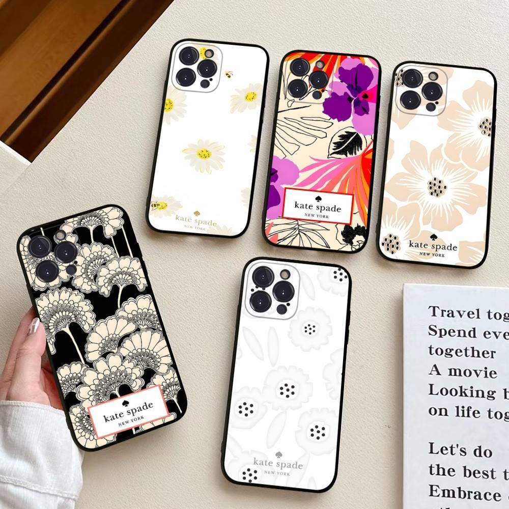 Phone Cases Kate Spade - Funda Protectora Suave Negra K-Kate S-Spade