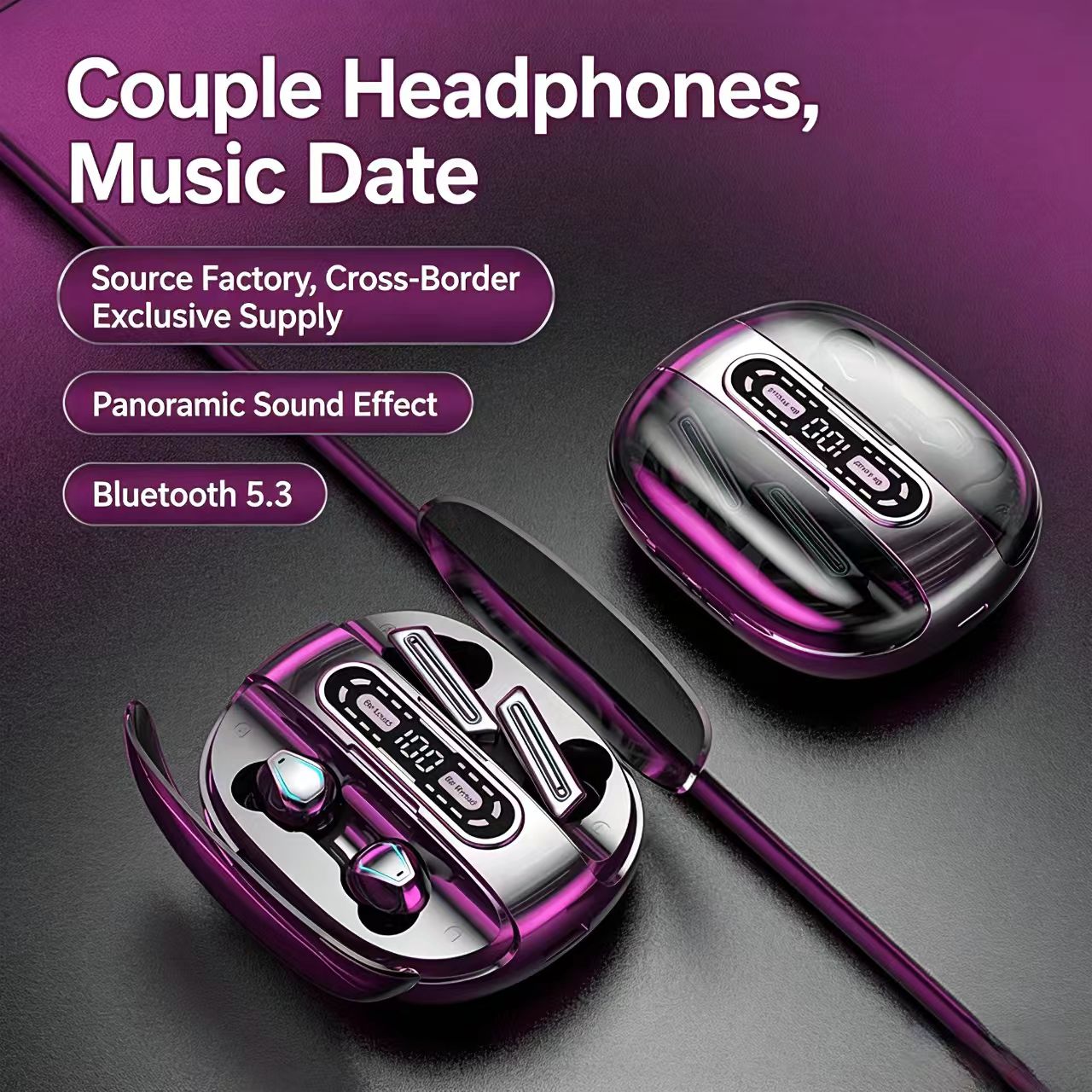Phone Cases Pk - Auriculares para Parejas, para 2 Teléfonos,
