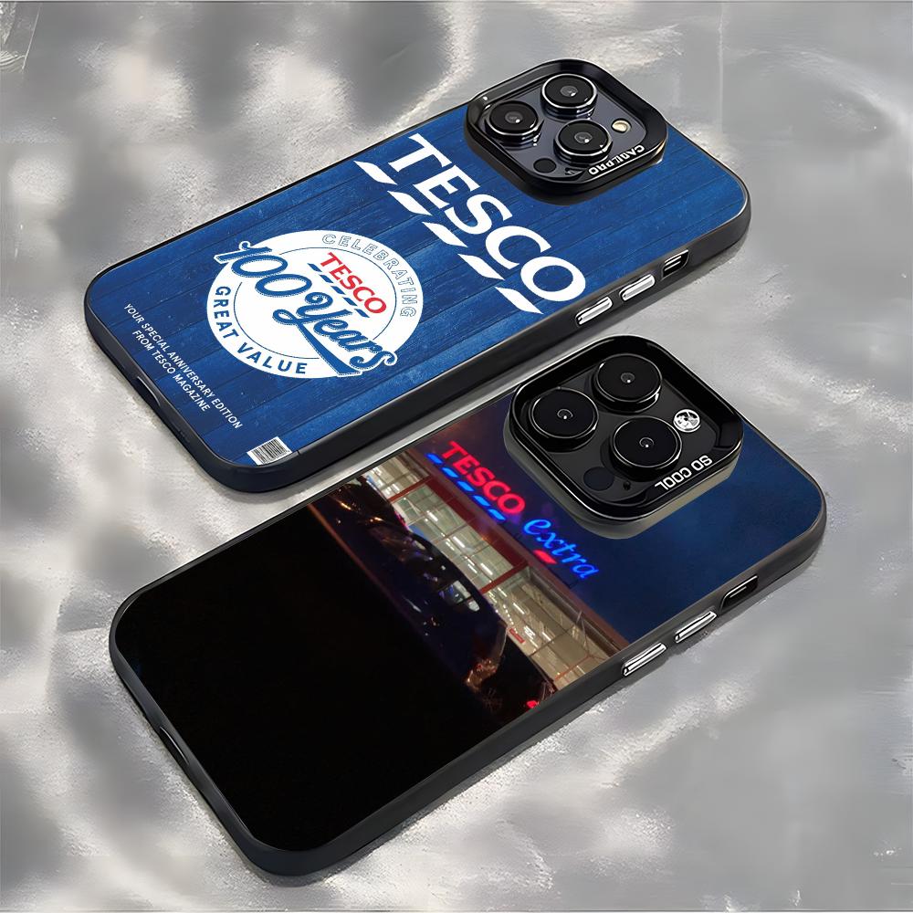Phone Cases Tesco - Funda Tesco para Teléfono, Carcasa Plateada