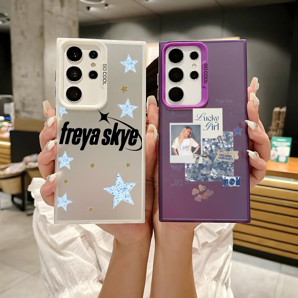 Phone Cases Galaxy S25 - Funda de Silicona Colorida Plateada para