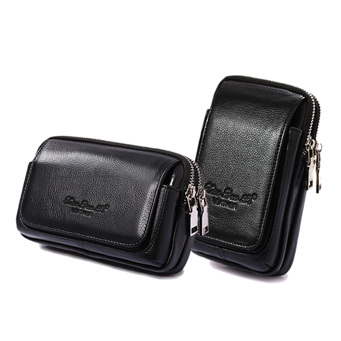 Phone Cases Blunt - Riñonera de cuero genuino para hombre,