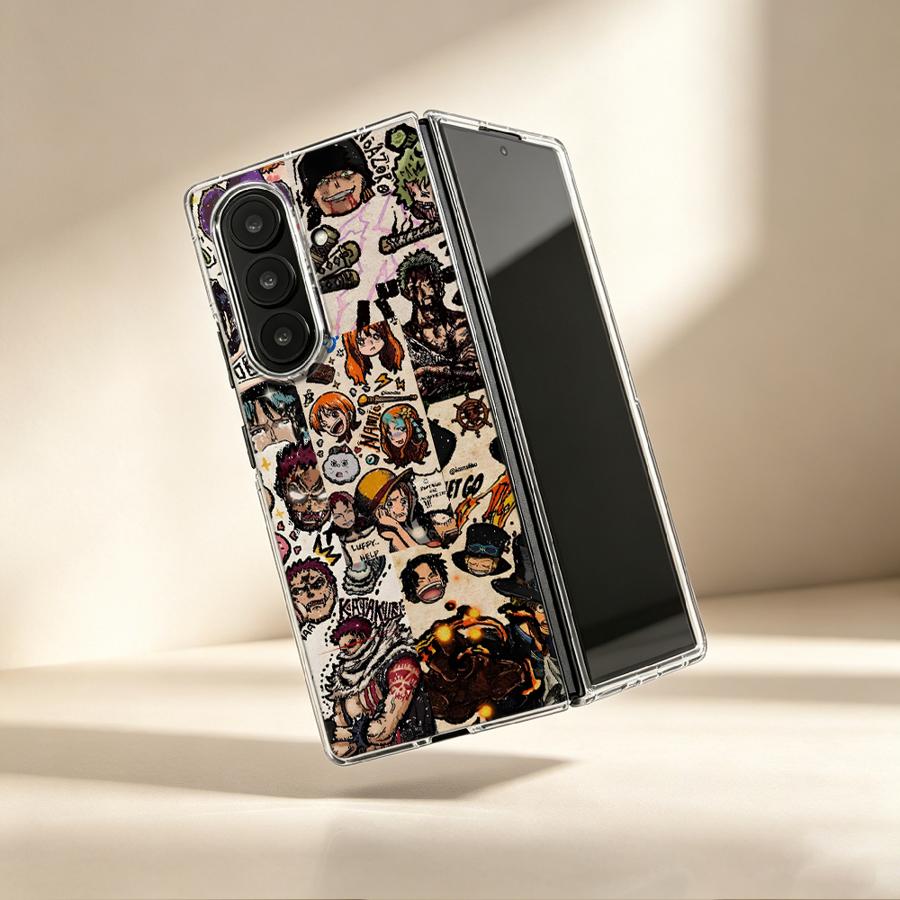 Phone Cases Z Fold 4 - Funda Crew Bond Luffy para Samsung