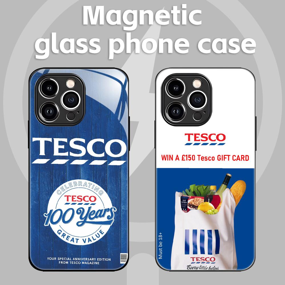 Phone Cases Tesco - Funda Magnética de Vidrio para iPhone