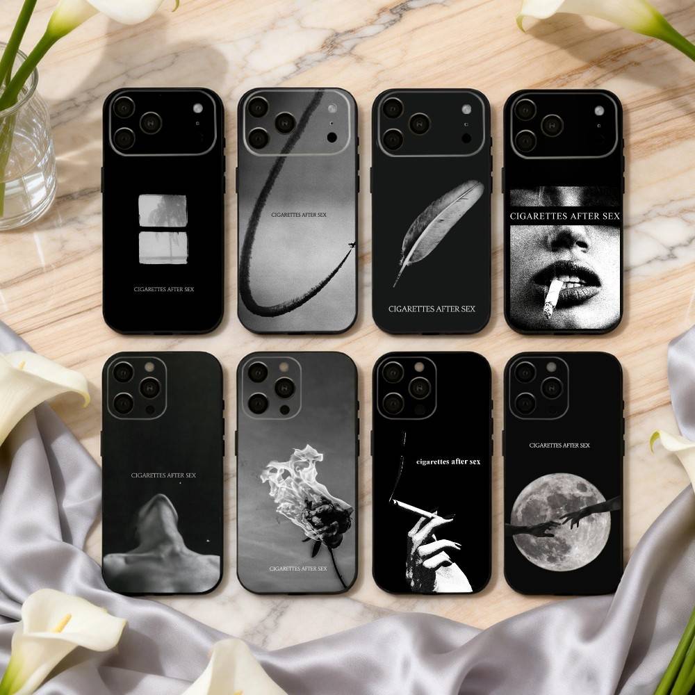 Phone Cases Blunt - Funda de silicona suave negra C-Cigarettes