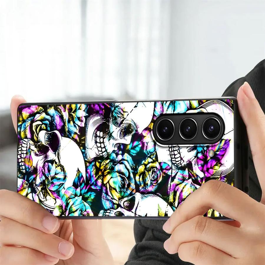 Funda con diseño de calavera p - Phone Cases Z Fold 4 reseña y precio