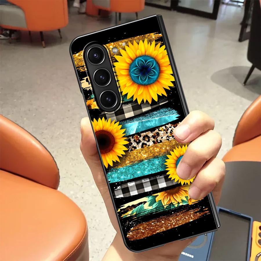 Funda trasera de girasol a ray - Phone Cases Z Fold 4 reseña y precio