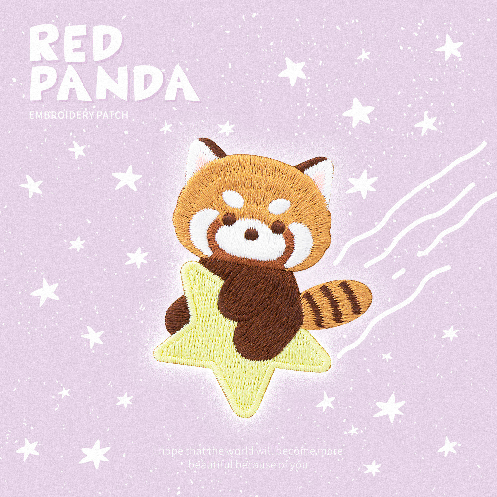 Parche bordado de Panda rojo b - Phone Cases Eco Friendly reseña y precio